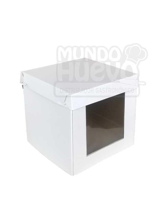 Caja Blanca para Torta Acetato 30 X 30 Cm