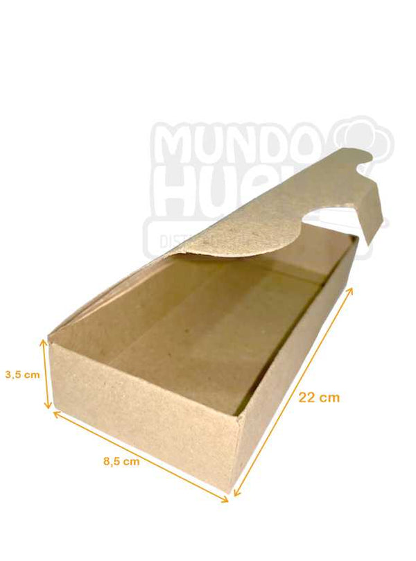 Caja de Cartón Chocolate 22 x 8.5 x 3.5 cm