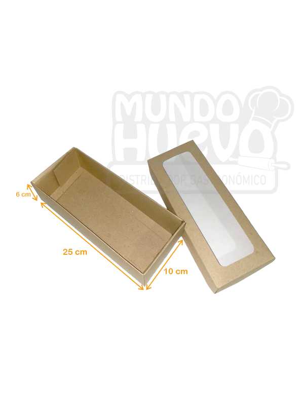 Caja de Cartón Muñeco con Ventana 25 x 10 x 6 cm