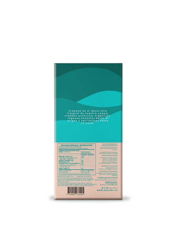 Barra Chocolate Orgánico Sin Azúcar 80% Cacao x 80 Gr Equiori