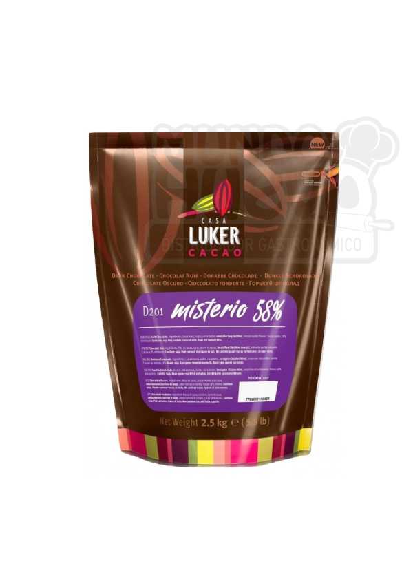 Chocolate Real Semiamargo Misterio 58% Cacao x 2.5 Kg Luker