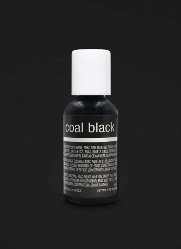 Colorante en Gel Coal Black/Negro Carbón x 20 Ml Chefmaster