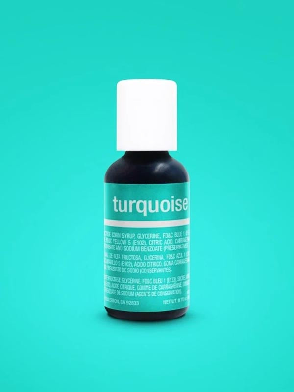 Colorante en Gel Turquoise/Turquesa x 20 Ml Chefmaster