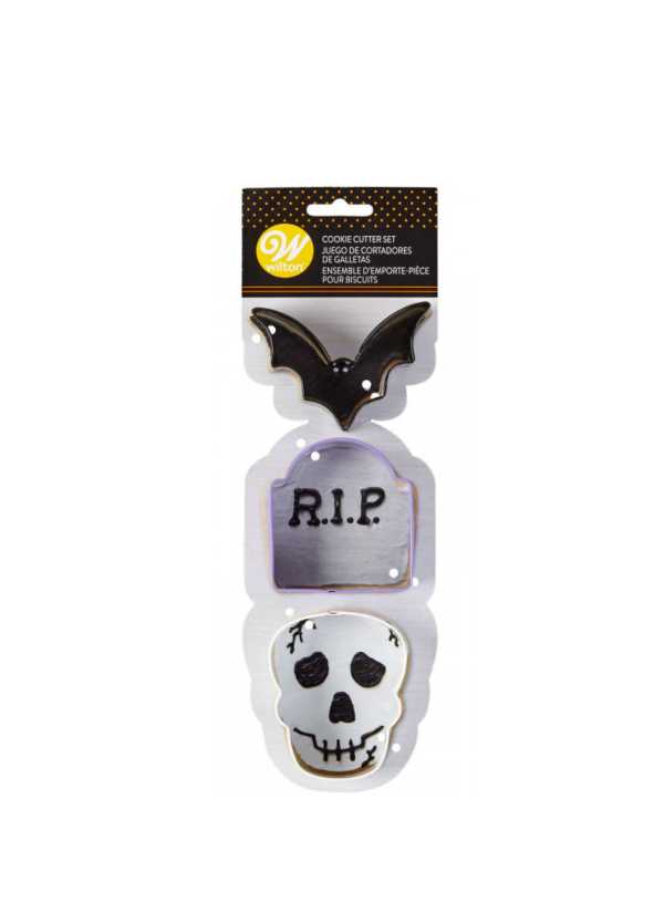 Cortadores Halloween Tumba/Calavera X 3 Unds. Wilton