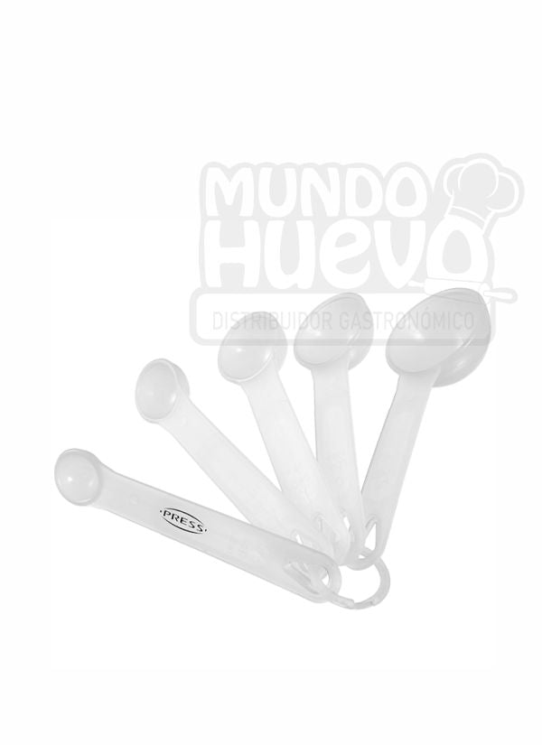 Set Cucharas Plásticas Medidoras X 5 Unds Press