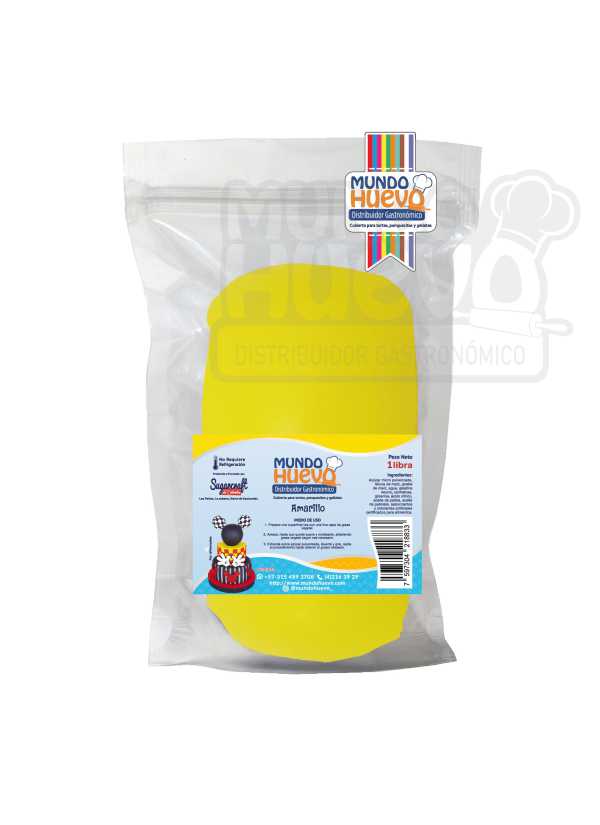 Fondant Amarillo Mundo Huevo x 500 Gr