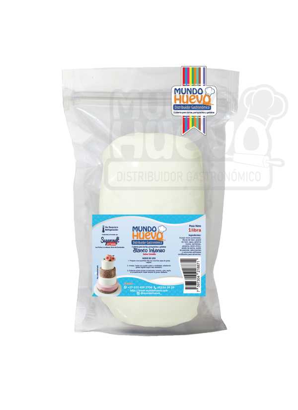 Fondant Blanco Mundo Huevo x 500 Gr