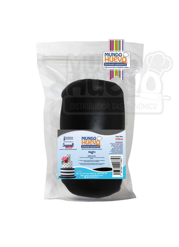 Fondant Negro Mundo Huevo x 500 Gr