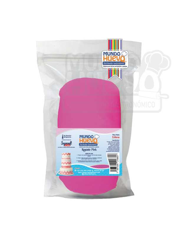 Fondant Rosado Mundo Huevo x 500 Gr