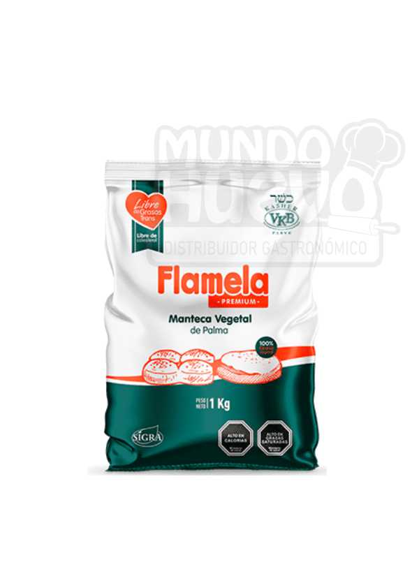 Manteca vegetal Flamela X 1 Kg