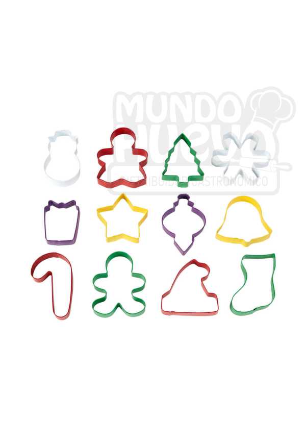 Juego De Cortadores Navidad X 12 Unds. Wilton