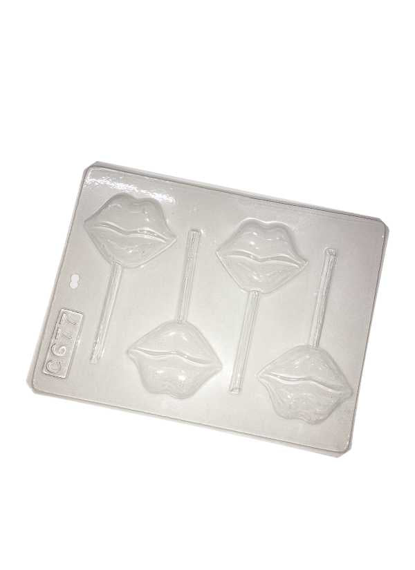 Molde de Acetato Colombina Labios X 4 Cavidades