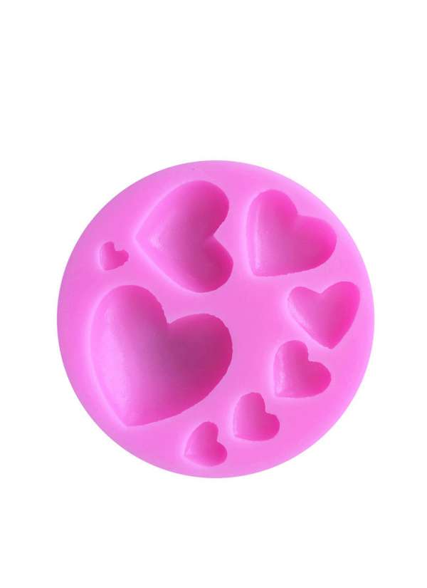 Molde de Silicona Corazón Mini X 8 Cavidades