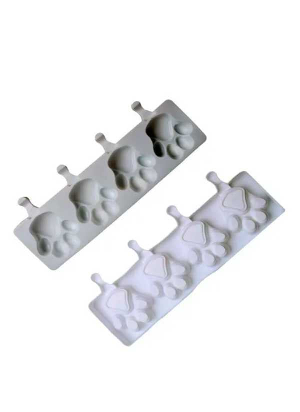 Molde de Silicona Paleta Huella X 4 Cavidades