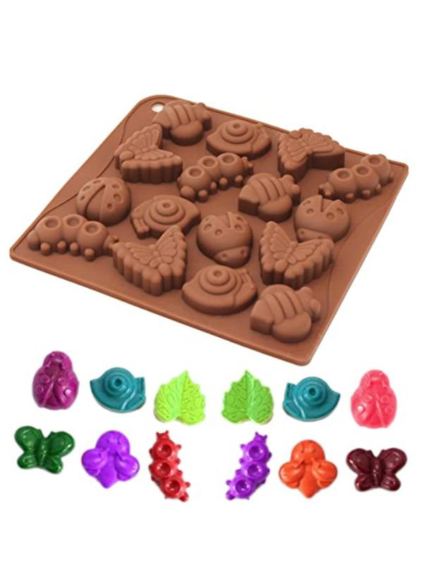 Molde de Silicona Choco Insectos X 16 Cavidades