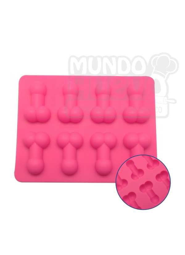 Moldes Silicona Pene X 8 Cavidades