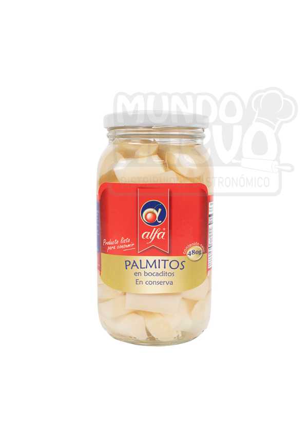 Palmitos En Bocaditos x 480 Gr Alfa