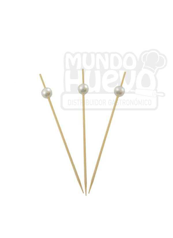 Pincho Perla Blanca 12 Cm x 100 Unds.