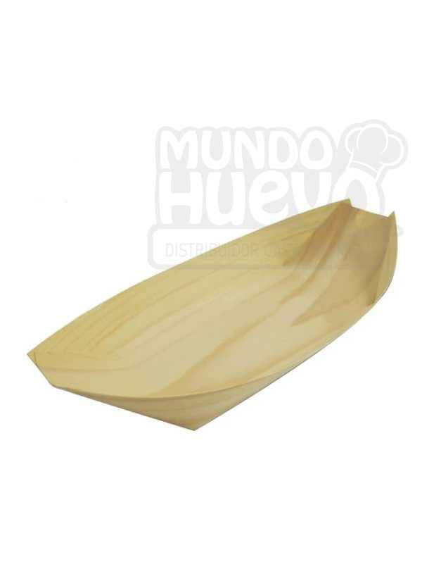 Plato Canoa Bambú X 50 Unds.