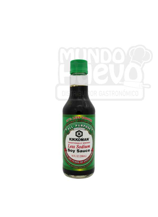 Salsa Soya Baja en Sodio x 296 Ml Kikkoman