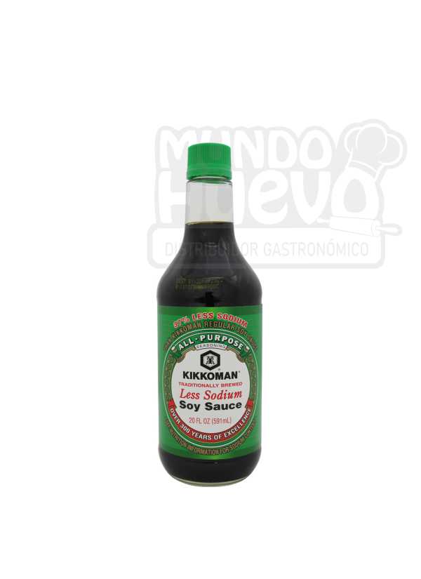 Salsa Soya Baja en Sodio x 591 Ml Kikkoman