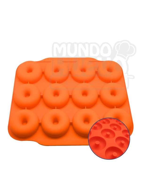 WADY Molde de silicona para donuts con 8 agujeros : : Hogar y  cocina