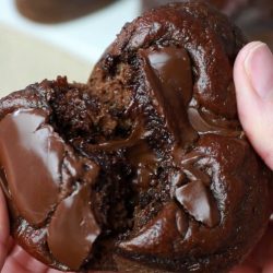 Muffins de Chocolate Sin Azúcar